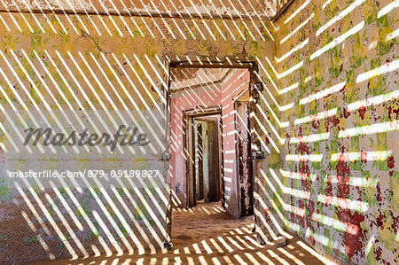 The inside of an abandoned building, Kolmanskop,Luderitz,Namibia,Africa