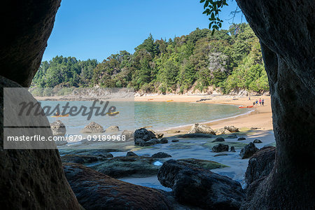 Kayaking in Towers Bay. Kaiteriteri, Tasman region, South Island, New Zealand.