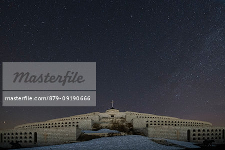 Monte Grappa, province of Vicenza, Veneto, Italy, Europe. The World War I ossuary