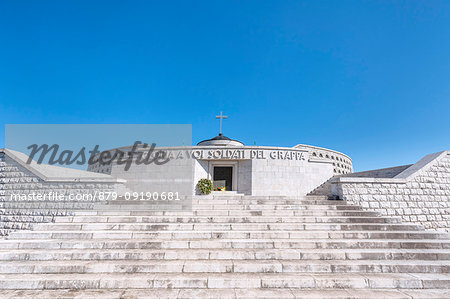 Monte Grappa, province of Vicenza, Veneto, Italy, Europe. The World War I ossuary