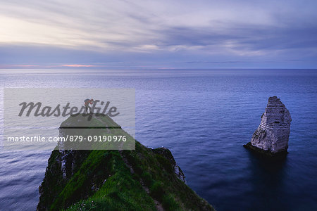 The photographer in Etretat,Normandy,France.