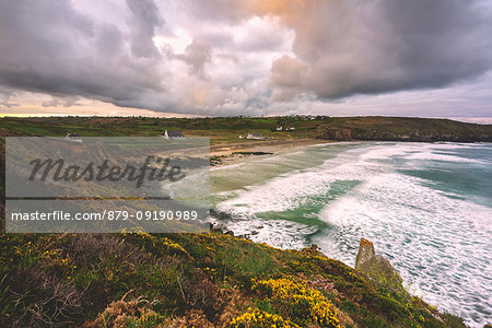 Trespasses Bay in Cléden-Cap-Sizun at Dawn, Finistère, Bretagne, France.