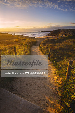 Port Bara, Brittany, France. The wild coast of Quiberon peninsula.