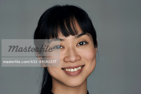 Close-up of young woman