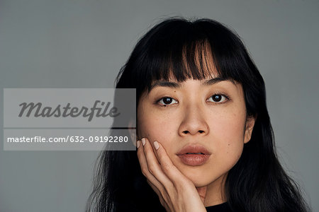 Close-up of young woman