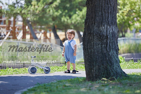 Japanese kid at the park