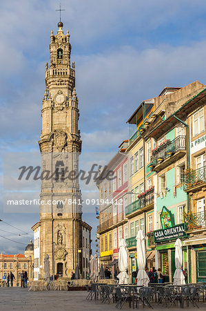 The bell tower of the Clerigos Church, Porto, Portugal, Europe