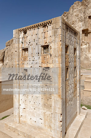 Ka'ba-ye Zartosht, a stone quadrangular tower, Naqsh-e Rostam necropolis, Persepolis area, Iran, Middle East