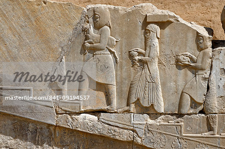 Medes and Arachos priests, The Tachara, the Palace of Darius the exclusive building of Darius I, Persepolis, Iran, Middle East