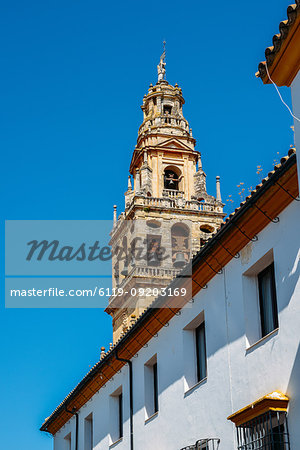 Bell Tower of La Mezquita (Great Mosque), UNESCO World Heritage Site, Cordoba, Andalucia, Spain, Europe