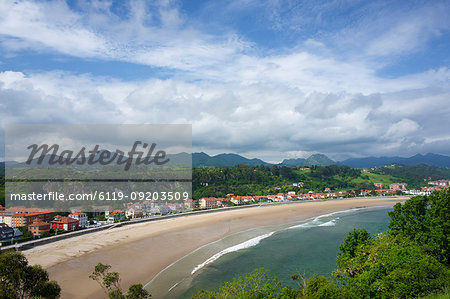 The town and harbour at Ribadesella, Asturias, Spain, Europe