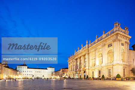 Palazzo Madama and Palazzo Reale, Turin, Piedmont, Italy, Europe