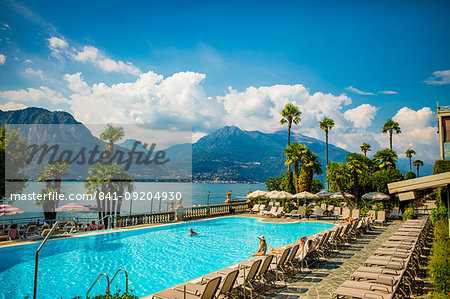 Scenic view from Castello di Rossino, Lake Como, Italian Lakes, Lombardy, Italy, Europe