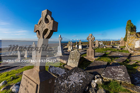 Lahinch Cemetery, Cliffs Coastal Walk, County Clare, Munster, Republic of Ireland, Europe
