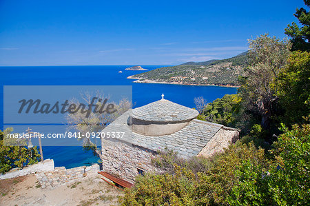 Holy Monastery of Agioi Anargyroi, Alonissos Island, Sporades, Greek Islands, Greece, Europe