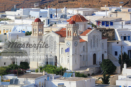 The village of Pyrgos, Tinos Island, Cyclades, Greek Islands, Greece, Europe
