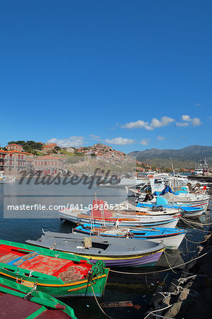 The port of Molivos, Lesvos Island, Greek Islands, Greece, Europe