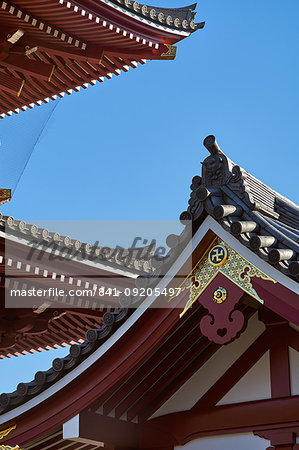 Sensoji Temple Pagoda (Asakusa Kannon Temple), the oldest temple in Tokyo, Japan, Asia
