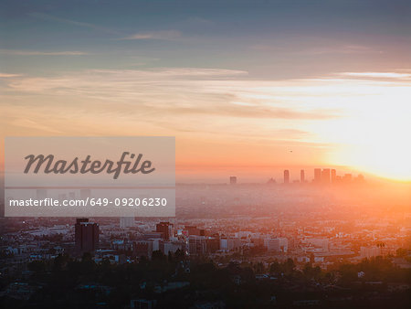 Aerial view of Los Angeles