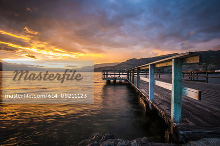 Wharf Park and Okanagan Lake in the South Okanagan Valley, Naramata, British Columbia, Canada Wharf Park and Okanagan Lake in the South Okanagan Valley, Naramata, British Columbia, Canada
