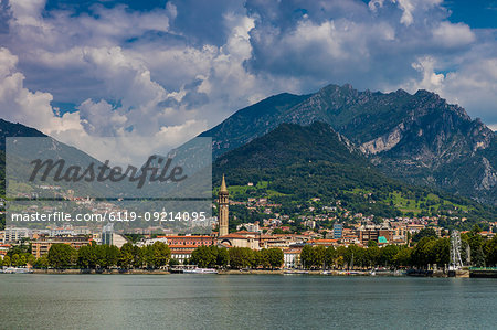 Scenic view from Castello di Rossino, Lake Como, Italian Lakes, Lombardy, Italy, Europe