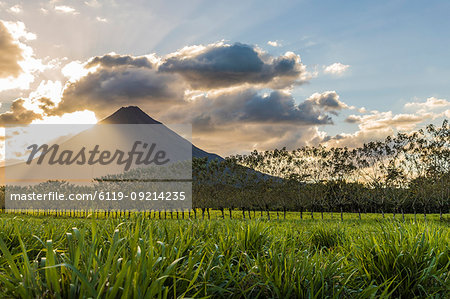 Volcano Arenal, seen from La Fortuna de San Carlos, Costa Rica, Central America