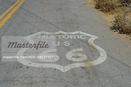 Emblem Of Route 66 At Seligman, June 22, 2017. Route 66, Seligman. Arizona USA, EEUU.