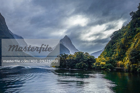 Milford Sound, fiordland national park in New Zealand