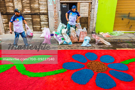 Floral Carpet Festival in Uriangato, Guanajuato, Mexico
