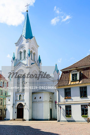 Our Lady of Sorrows Church, Old Town, UNESCO World Heritage Site, Riga, Latvia, Europe