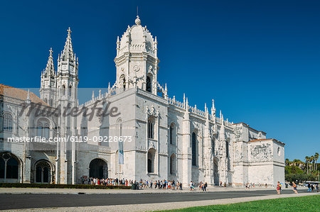 The Jeronimos Monastery (Hieronymites Monastery) a former monastery in Belem, UNESCO World Heritage Site, Belem, Lisbon Portugal, Europe