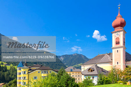 Church of Ortisei, Gardena Valley, South Tyrol, Dolomites, Italy, Europe