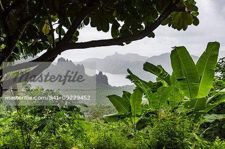 The rugged coastline of Nuku Hiva Island, Marquesas, French Polynesia, South Pacific, Pacific