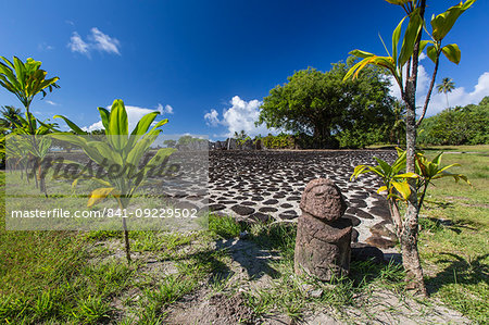 Taputapuatea marae, UNESCO World Heritage Site on Raiatea, Society Islands, French Polynesia, South Pacific, Pacific