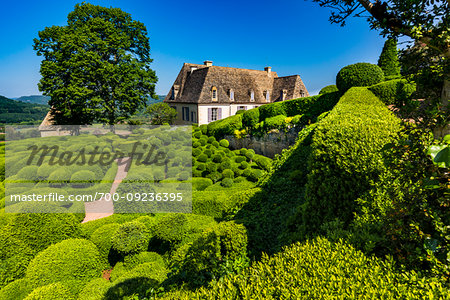 Les Jardins Suspendus in Chateau de Marqueyssac,  Dordogne, Nouvelle-Aquitaine, France.
