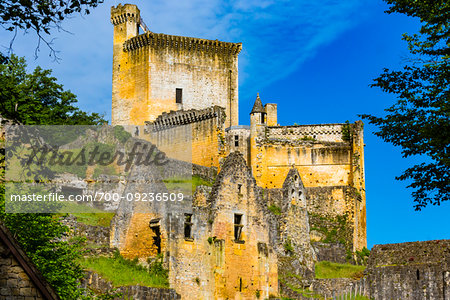 Chateau de  Commarque, Dordogne, Nouvelle-Aquitaine, France.