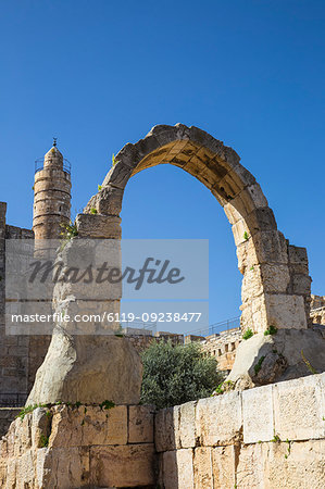 The Tower of David (the Jerusalem Citadel), Old City, UNESCO World Heritage Site, Jerusalem, Israel, Middle East