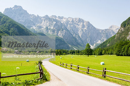 Alpine valley of Logarska Dolina, Slovenia, Europe