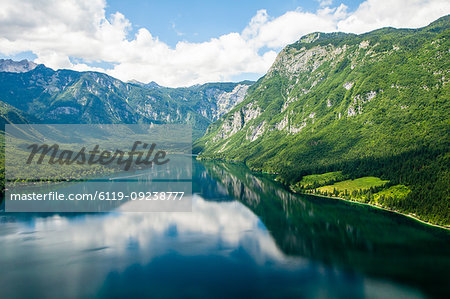 Lake Bohinj and its mountains, Slovenia, Europe