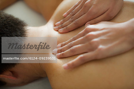 Man receiving massage