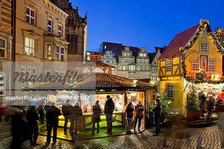 Market Square, Christmas markets, Bremen, Germany, Europe