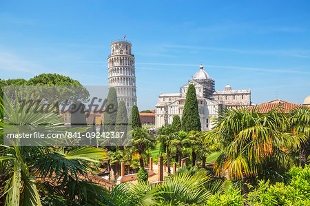 Leaning Tower, Campo dei Miracoli, UNESCO World Heritage Site, Pisa, Tuscany, Italy, Europe