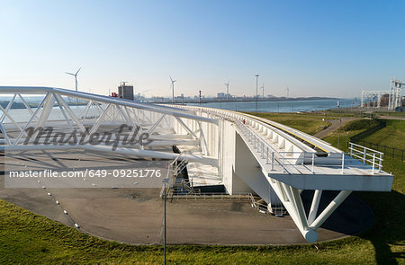 Maeslantkering storm surge barrier, Hoek van Holland, Zuid-Holland, Netherlands