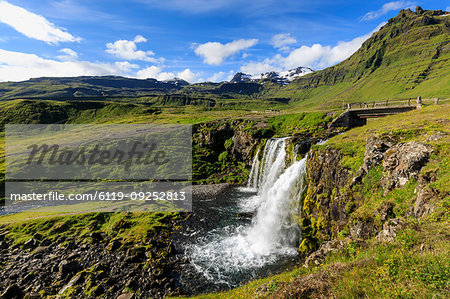 Kirkjufellsfoss waterfall in Grundarfjordur, Iceland, Europe