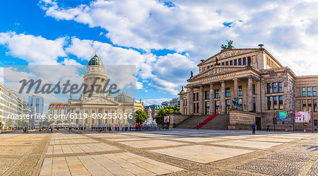 Deutscher Dom and Konzerthaus Berlin in Gendarmenmarkt square Berlin, Germany, Europe