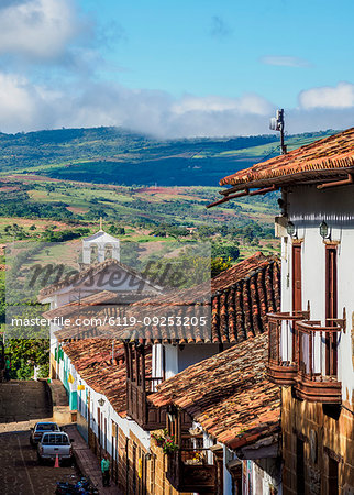 Street of Barichara, Santander Department, Colombia, South America