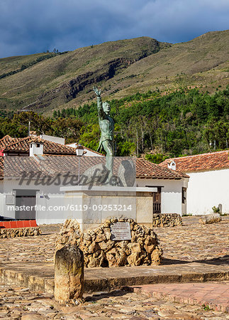 Antonio Ricuarte Monument, Villa de Leyva, Boyaca Department, Colombia, South America