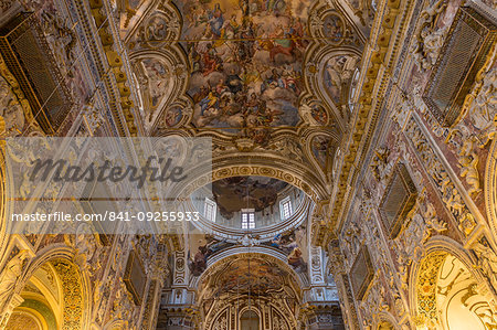 Interior of the Santa Caterina d'Alessandria Church, Palermo, Sicily, Italy, Europe