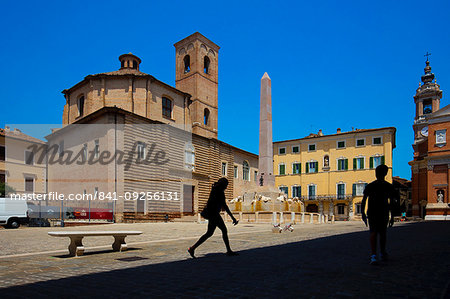 Piazza Federico II, Old Town of Jesi, Marche, Italy, Europe