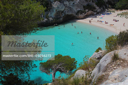 Mitjanera beach, Minorca, Balearic Islands, Spain, Mediterranean, Europe